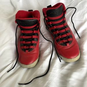 Nike Air Jordan 10 Retro Bulls Over Broadway Red/Black/Grey USED - Size 6.5